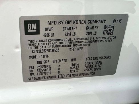 Used 2015 Chevrolet Trax LT FWD image 24