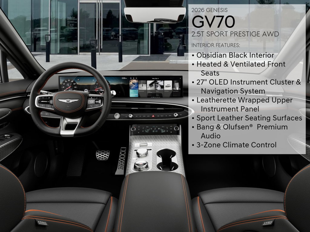 New 2026 Genesis GV70 2.5T Sport Prestige AWD/4WD image 17