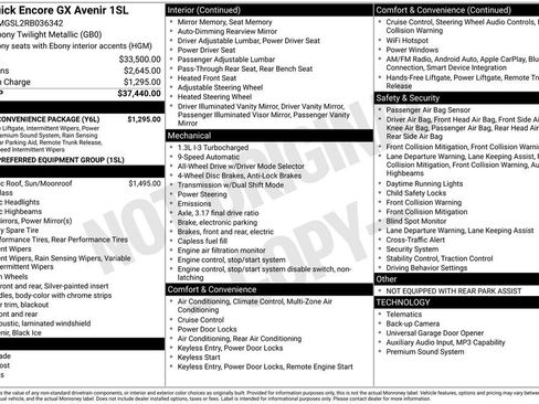 Certified 2024 Buick Encore GX Avenir w/ Avenir Convenience Package AWD/4WD image 6