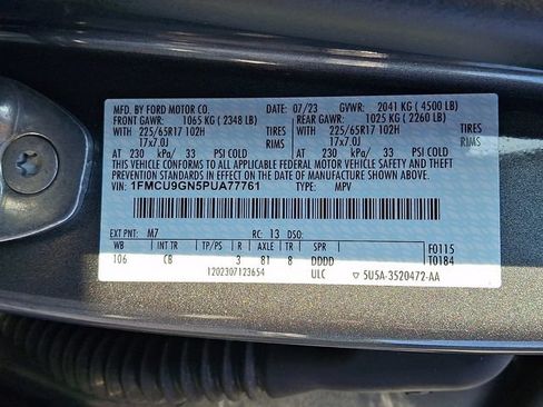 Used 2023 Ford Escape Active AWD/4WD image 27