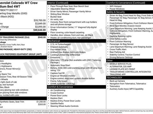 New 2026 Chevrolet Colorado W/T w/ Advanced Trailering Package image 20