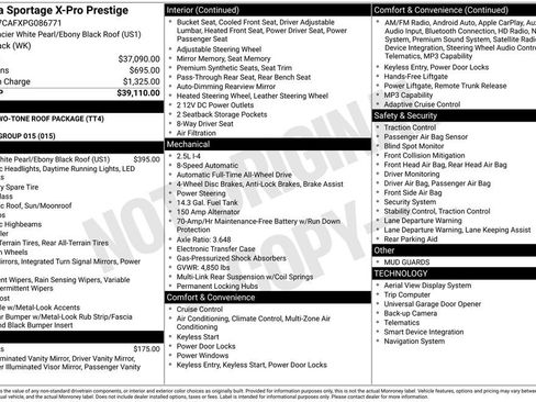 Certified 2023 Kia Sportage X-Pro Prestige AWD/4WD image 13