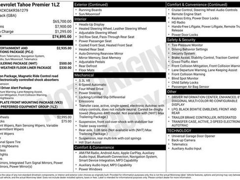 Used 2019 Chevrolet Tahoe Premier AWD/4WD image 5