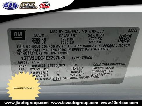 Used 2014 GMC Sierra 1500 SLE w/ SLE Value Package image 21