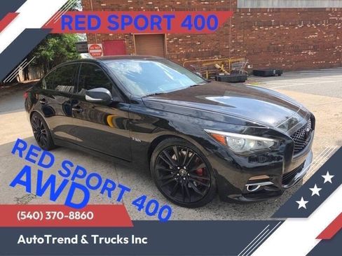Used 2016 INFINITI Q50 Red Sport 400 AWD/4WD image 2