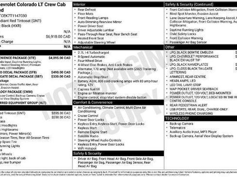 New 2026 Chevrolet Colorado LT w/ LT Convenience Package AWD/4WD image 2