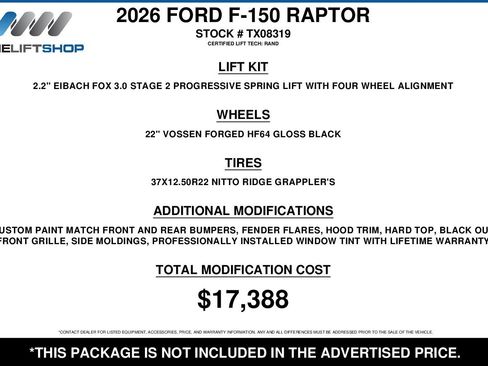 Used 2026 Ford F150 Raptor image 2
