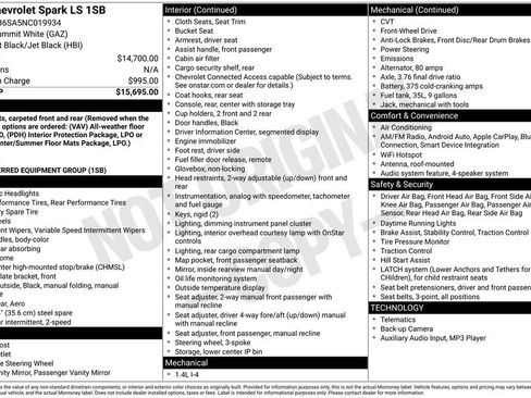 Used 2022 Chevrolet Spark LS image 8