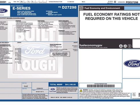 Used 2023 Ford E-450 and Econoline 450 Super Duty w/ Driver's Safety Package RWD image 41