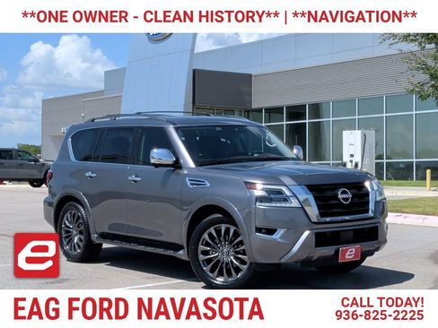 Used 2023 Nissan Armada Platinum w/ Captain's Chairs Package RWD image 1
