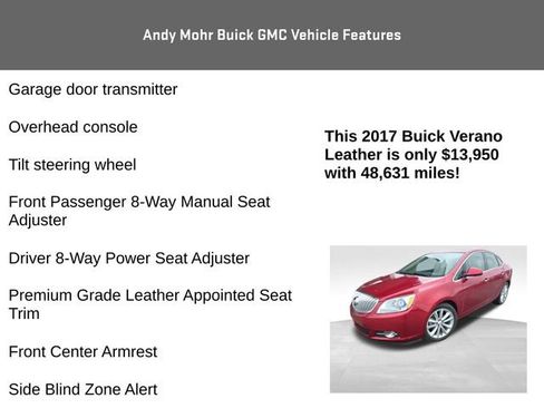 Used 2017 Buick Verano Leather w/ Experience Buick Package image 13