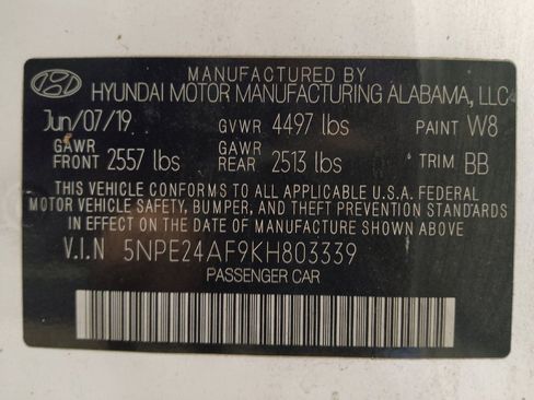 Used 2019 Hyundai Sonata SE w/ Cargo Package FWD image 33