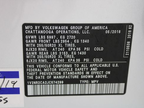 Used 2018 Volkswagen Atlas SEL Premium AWD/4WD image 45