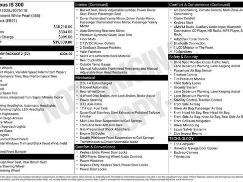 Used 2018 Lexus IS 300 w/ Accessory Package 2 image 2