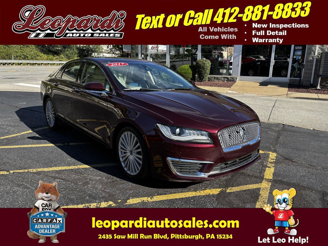 Used 2017 Lincoln MKZ Reserve w/ Climate Package AWD/4WD image 1