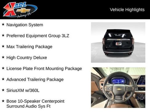 Certified 2024 Chevrolet Tahoe High Country AWD/4WD image 2