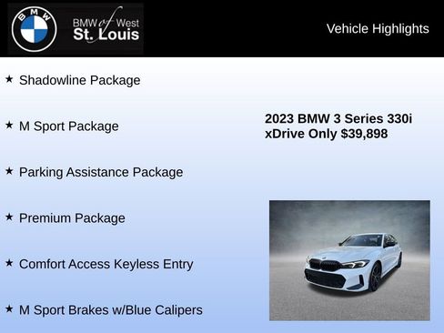 Used 2023 BMW 330i xDrive Sedan w/ M Sport Package image 16
