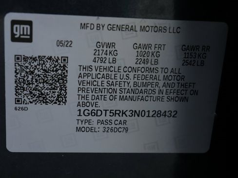 Certified 2022 Cadillac CT5 Premium Luxury w/ Parking Package image 43