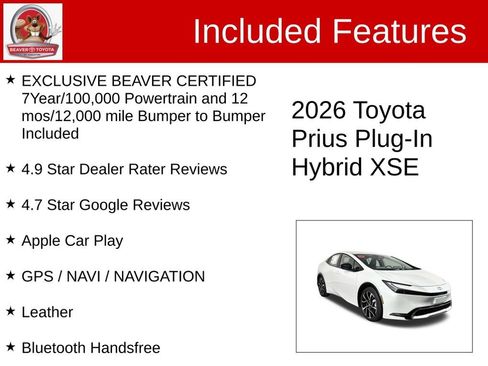 Used 2026 Toyota Prius Plug-In Hybrid FWD image 4