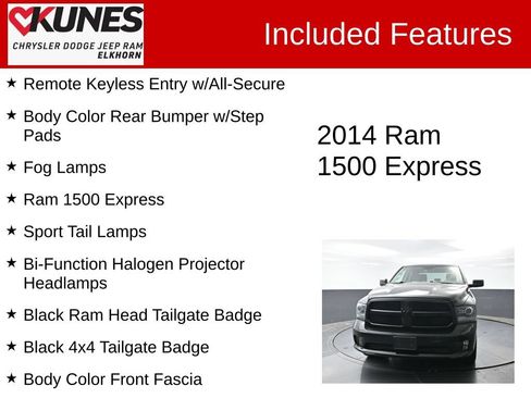 Used 2014 RAM 1500 Express w/ Black Ram 1500 Express Group AWD/4WD image 4