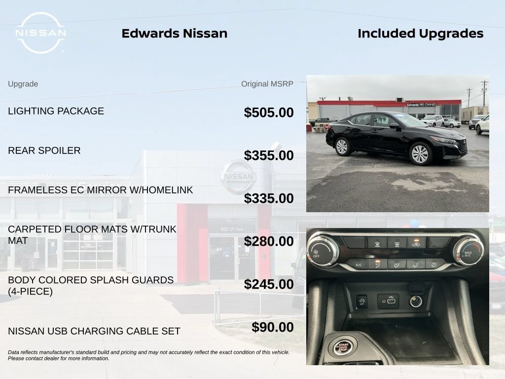 Used 2025 Nissan Sentra S w/ Lighting Package FWD image 7