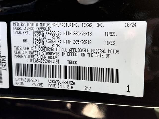 New 2025 Toyota Tundra SR5 w/ SR5 Premium Package RWD image 18