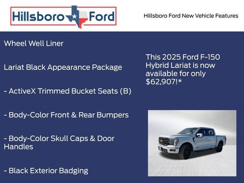 New 2025 Ford F150 Lariat w/ Equipment Group 502A High image 4