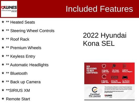 Used 2022 Hyundai Kona SEL w/ Convenience Package image 3