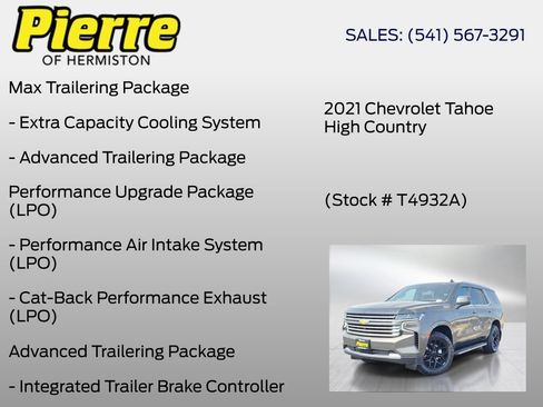 Used 2021 Chevrolet Tahoe High Country AWD/4WD image 36