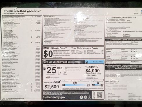 Used 2026 BMW X5 xDrive40i w/ M Sport Package AWD/4WD image 31