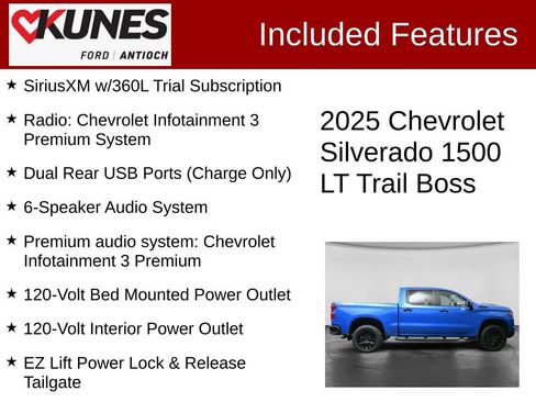 Used 2025 Chevrolet Silverado 1500 LT Trail Boss w/ LPO, Dark Essentials Package AWD/4WD image 4