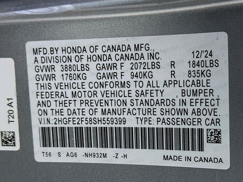 Used 2025 Honda Civic Sport image 12