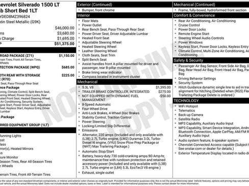 Used 2021 Chevrolet Silverado 1500 LT w/ Z71 Off-Road Package AWD/4WD image 3