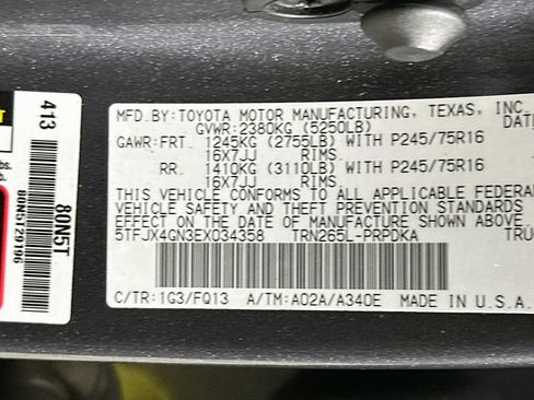Used 2014 Toyota Tacoma PreRunner w/ SR5 Package RWD image 34