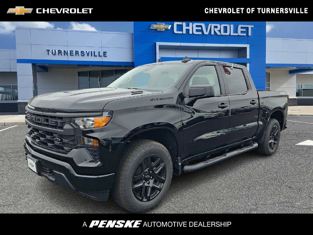 New 2026 Chevrolet Silverado 1500 Custom w/ Turbomax Blackout Package AWD/4WD image 1