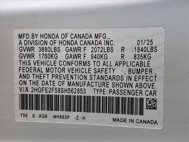 Used 2025 Honda Civic Sport image 24
