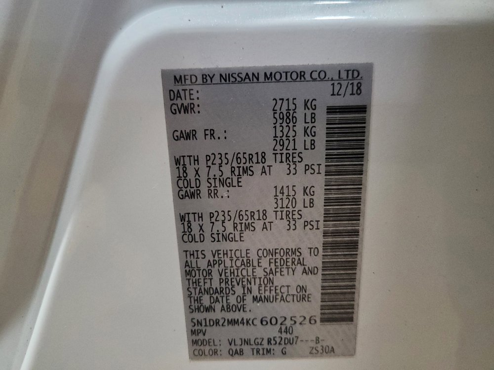 Used 2019 Nissan Pathfinder SL w/ Cargo Package AWD/4WD image 33