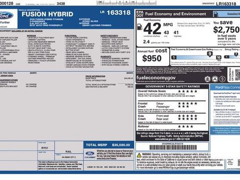 Certified 2020 Ford Fusion Titanium image 37
