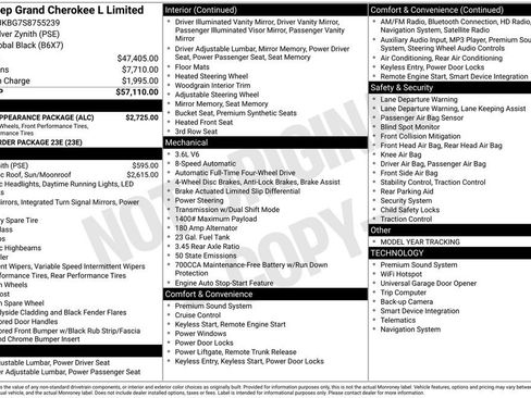 New 2025 Jeep Grand Cherokee L Limited w/ Black Appearance Package AWD/4WD image 15