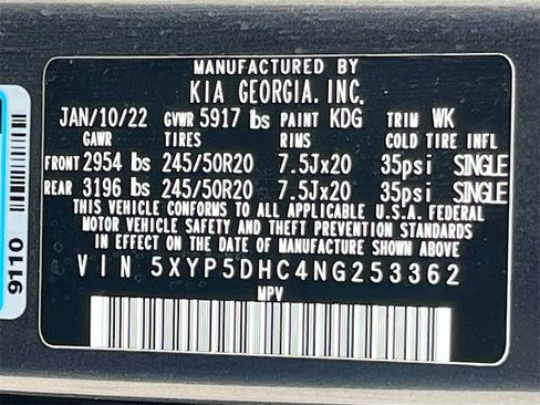 Used 2022 Kia Telluride SX w/ Nightfall Edition Package image 35