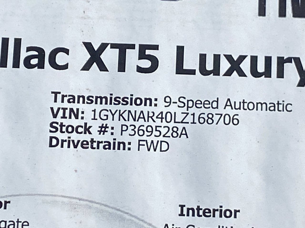 Used 2020 Cadillac XT5 Luxury FWD image 35
