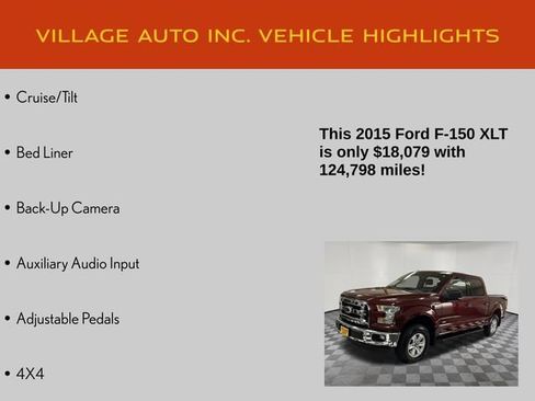 Used 2015 Ford F150 XLT w/ Equipment Group 301A Mid AWD/4WD image 14
