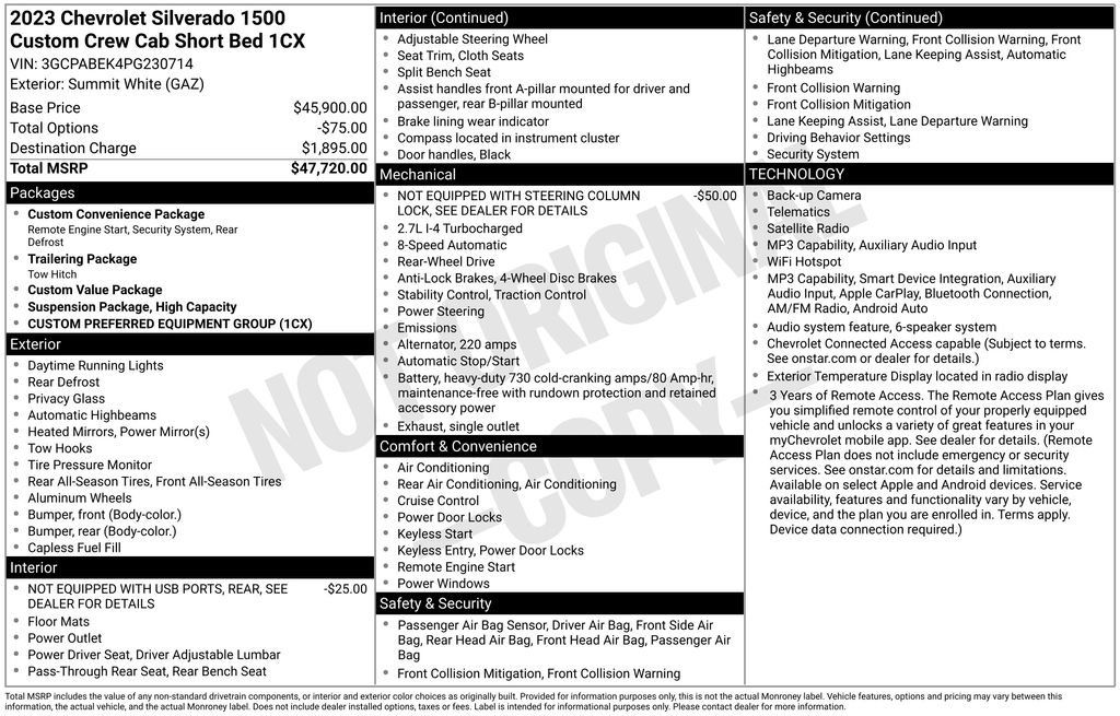 Certified 2023 Chevrolet Silverado 1500 Custom RWD image 12