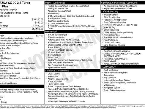 New 2026 MAZDA CX-90 3.3 Turbo w/ Premium Plus Pkg image 23