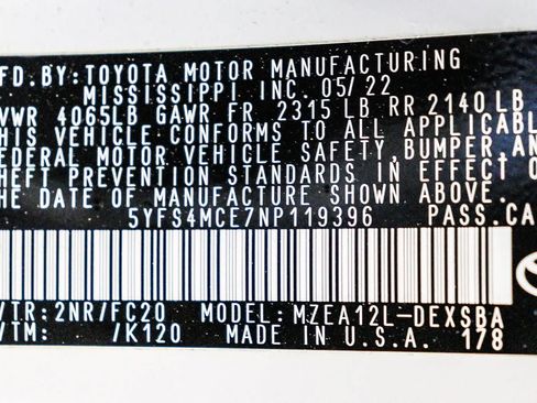Used 2022 Toyota Corolla SE w/ Carpet Mat Package (TMS) FWD image 23