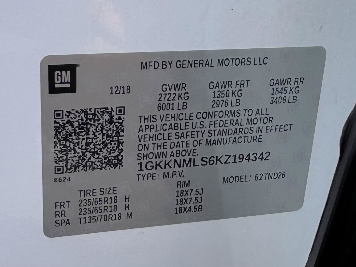Used 2019 GMC Acadia SLT w/ LPO, Floor Liner Package FWD image 36