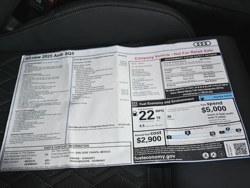 Used 2025 Audi SQ5 Premium Plus w/ Premium Plus Package AWD/4WD image 70