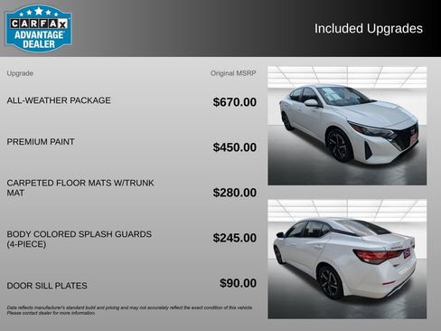 Used 2025 Nissan Sentra SV w/ All-Weather Package FWD image 3