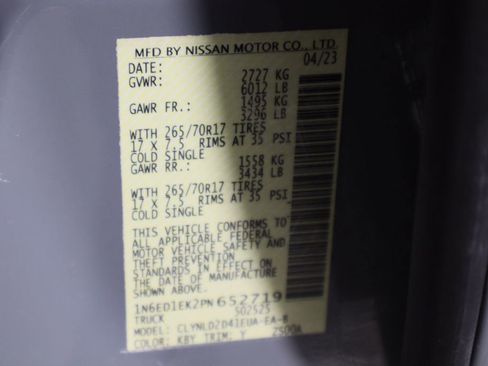 Used 2023 Nissan Frontier PRO-4X w/ Pro-4X Premium Package image 37