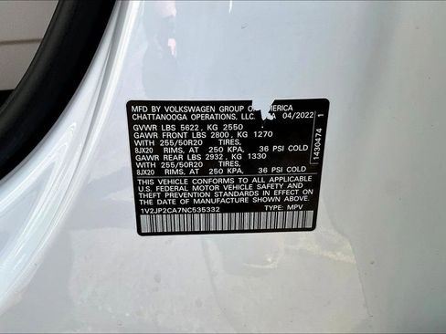 Used 2022 Volkswagen Atlas SE image 20